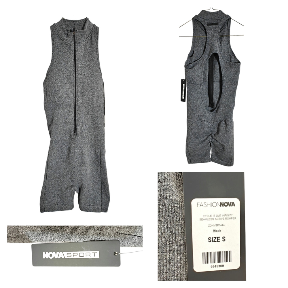 Fashion Nova Gray Sleeveless One Piece